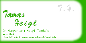 tamas heigl business card